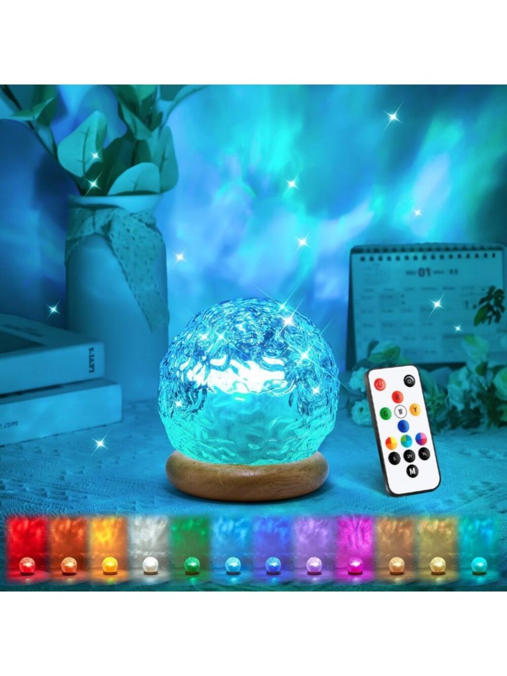 Ocean Wave Projector for Bedroom | 18-Color LED Mood Light | Perfect Gift for
